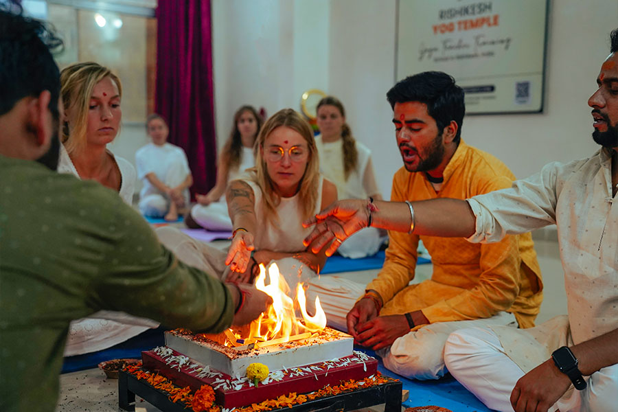 fire-ceremony-in-yoga-school